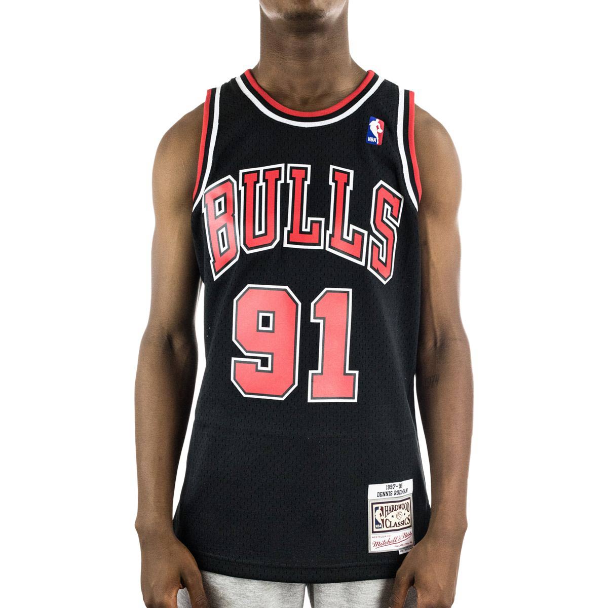 Mitchell & Ness Chicago Bulls Dennis Rodman #91 NBA Swingman Jersey 2.0 Trikot SMJYGS18152-CBUBLCK97DRDalt-