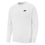 Nike NSW Club Crew Fleece BB Sweatshirt BV2662-100 - weiss-schwarz