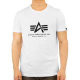 Alpha Industries Inc Basic T-Shirt 100501-09 - weiss-schwarz
