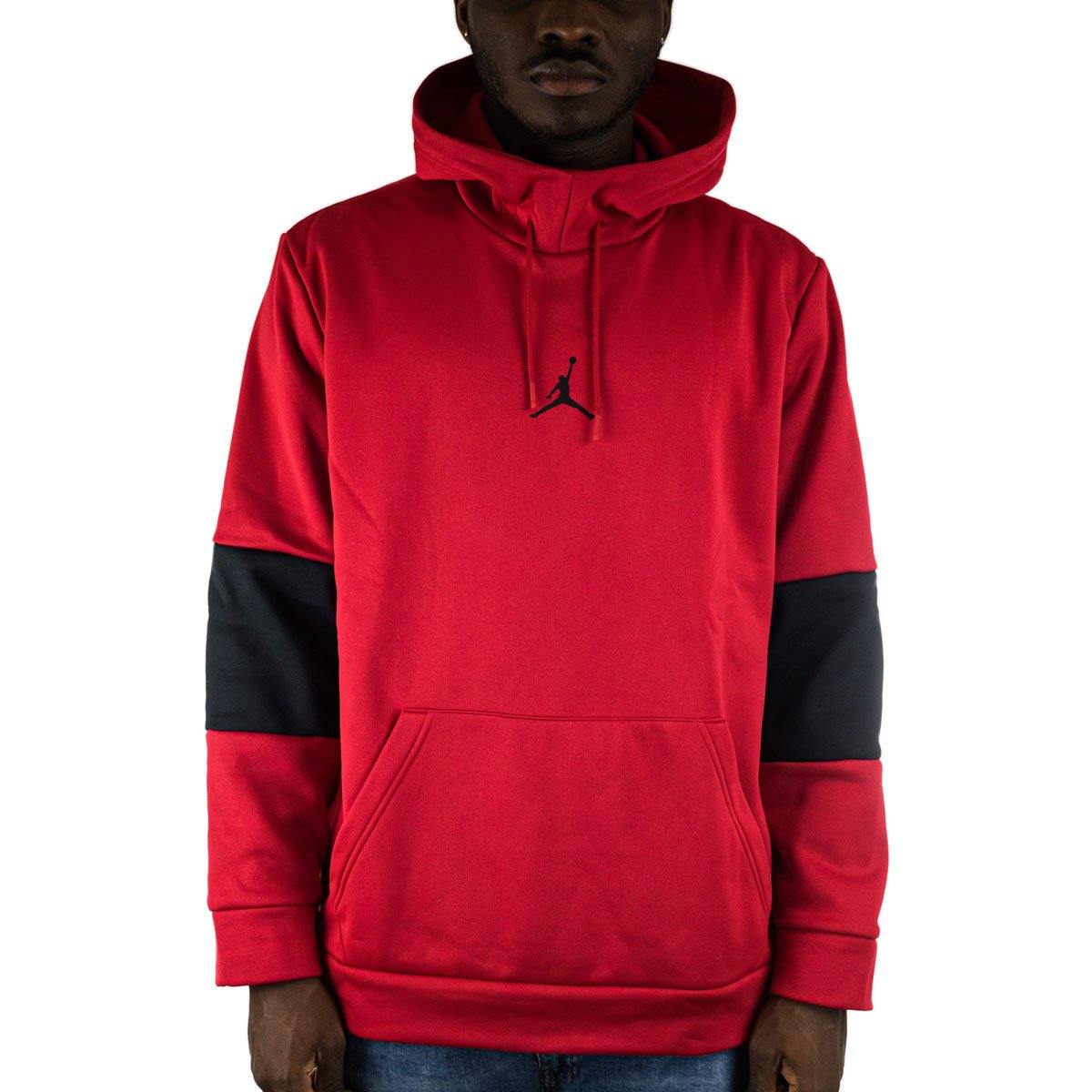 Jordan Air Therma Fleece Hoodie CK6789-687 rot-schwarz