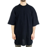 NYC Plain Thermal (Waffle) T-Shirt NYCHTS008.02 - schwarz