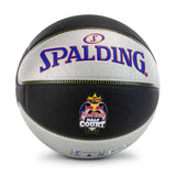 Spalding TF-33 Red Bull Half Court Composite Basketball Größe 7 76863Z - schwarz-silber-lila
