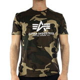 Alpha Industries Inc Basic T-Shirt 100501C-408 - grün camouflage