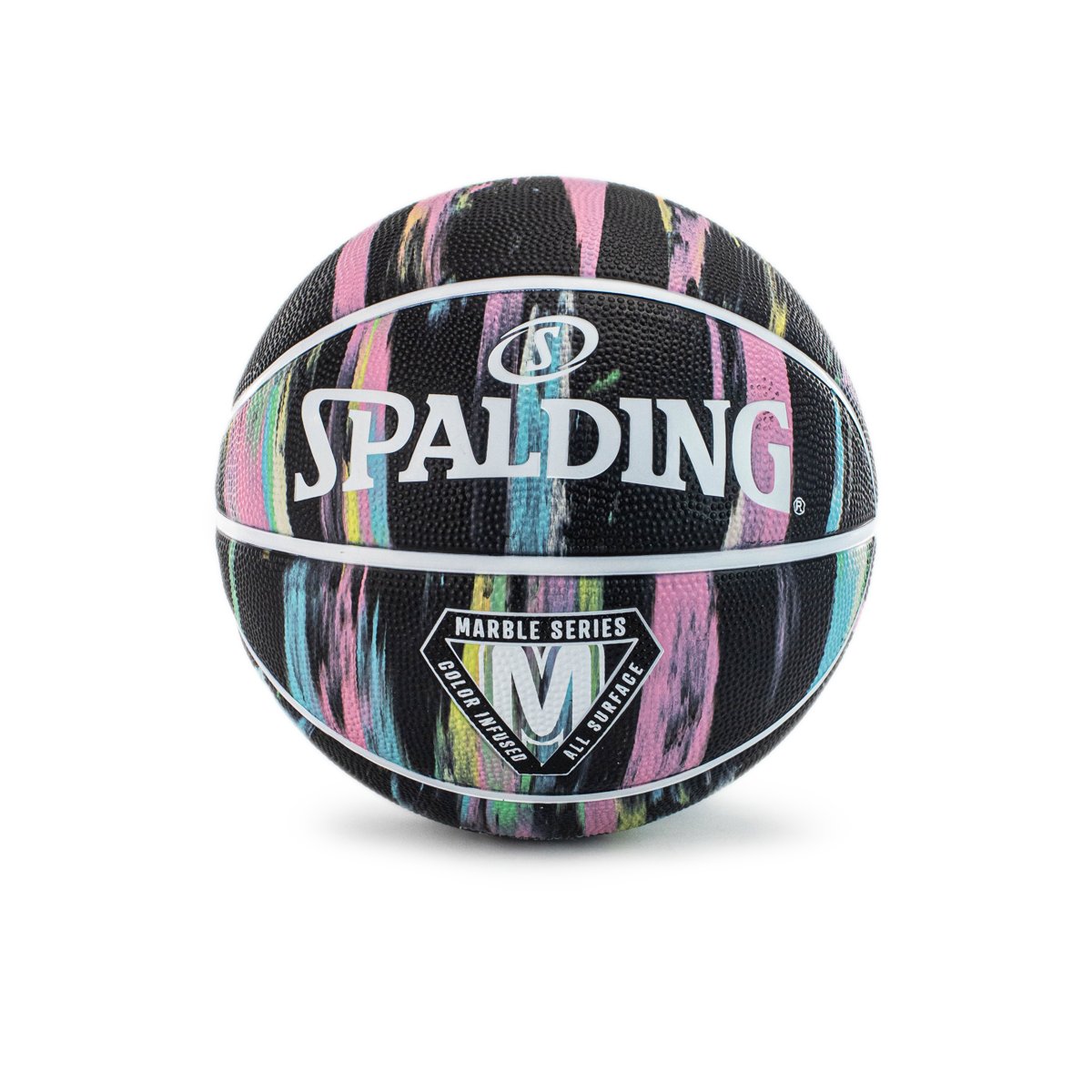 Spalding Marble Series Black Pastel Rubber Basketball Größe 5 84418Z-