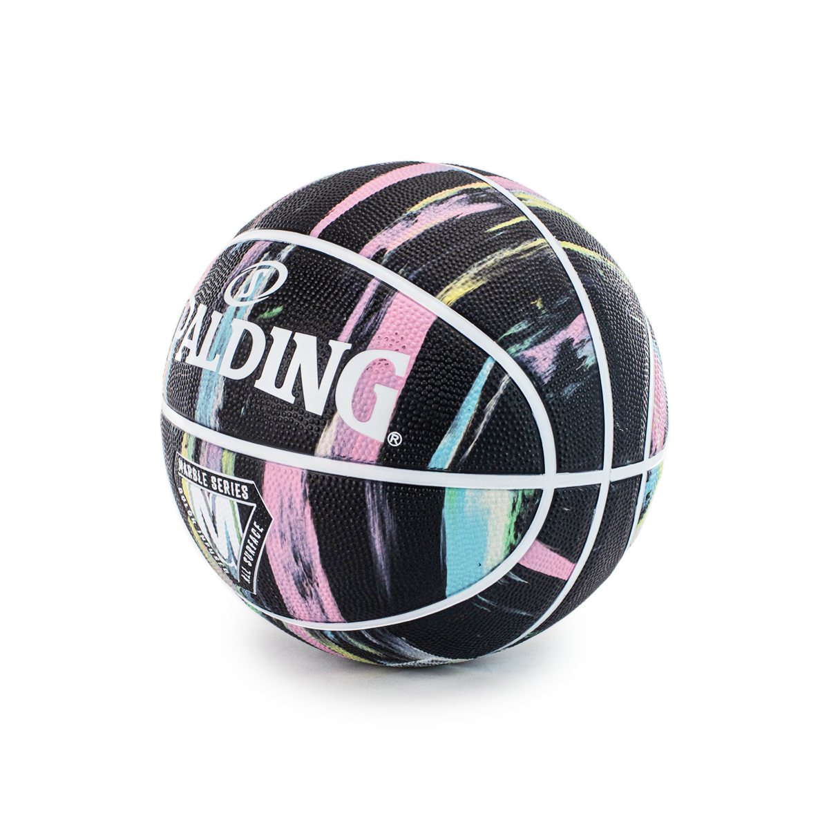Spalding Marble Series Black Pastel Rubber Basketball Größe 5 84418Z-