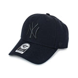 47 Brand New York Yankees MVP Wool Cap B-MVPSP17WBP-BKB-OSF - schwarz-schwarz