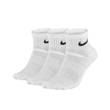 Nike Everyday Cushion Ankle Quarter Socken 3 Paar SX7667-100 - weiss