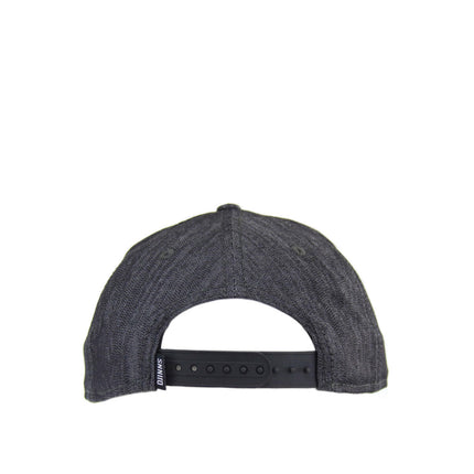 Djinns Peacock Linen Rev. 6 Panel Snapback Cap 6P SB Peacock Linen Rev. Black-