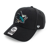 47 Brand San Jose Sharks NHL 47 MVP Wool Cap H-MVP22WBV-BKalt - schwarz-türkis