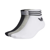 Adidas Trefoil Ankle Socken 3 Paar HC9550 - weiss-grau-schwarz