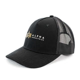 Alpha Industries Inc Alpha Label Trucker Cap 106901-03 - schwarz