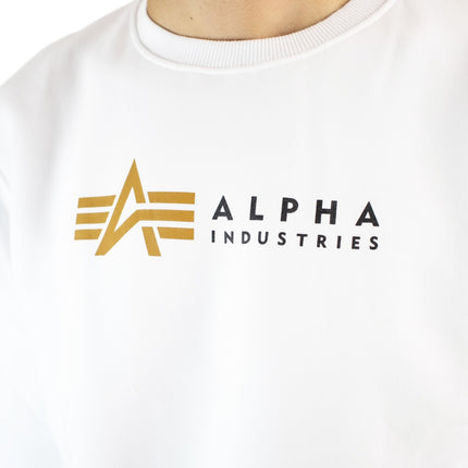 Alpha Industries Inc Alpha Label Sweatshirt 118312-09 - weiss