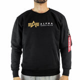 Alpha Industries Inc Alpha Label Sweatshirt 118312FP-03 - schwarz