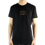 Alpha Industries Inc Basic Foil Print T-Shirt 106502-03 - schwarz