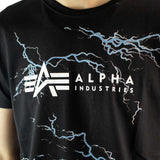 Alpha Industries Inc Lightning All Over Print T-Shirt 106500-95-