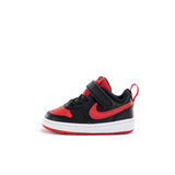 Nike Court Borough Low 2 (TD) BQ5453-007 - schwarz-rot-weiss