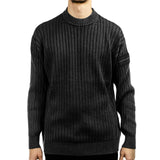 Calvin Klein Badge GMD Strick Sweatshirt J322455-BEH - schwarz gewaschen