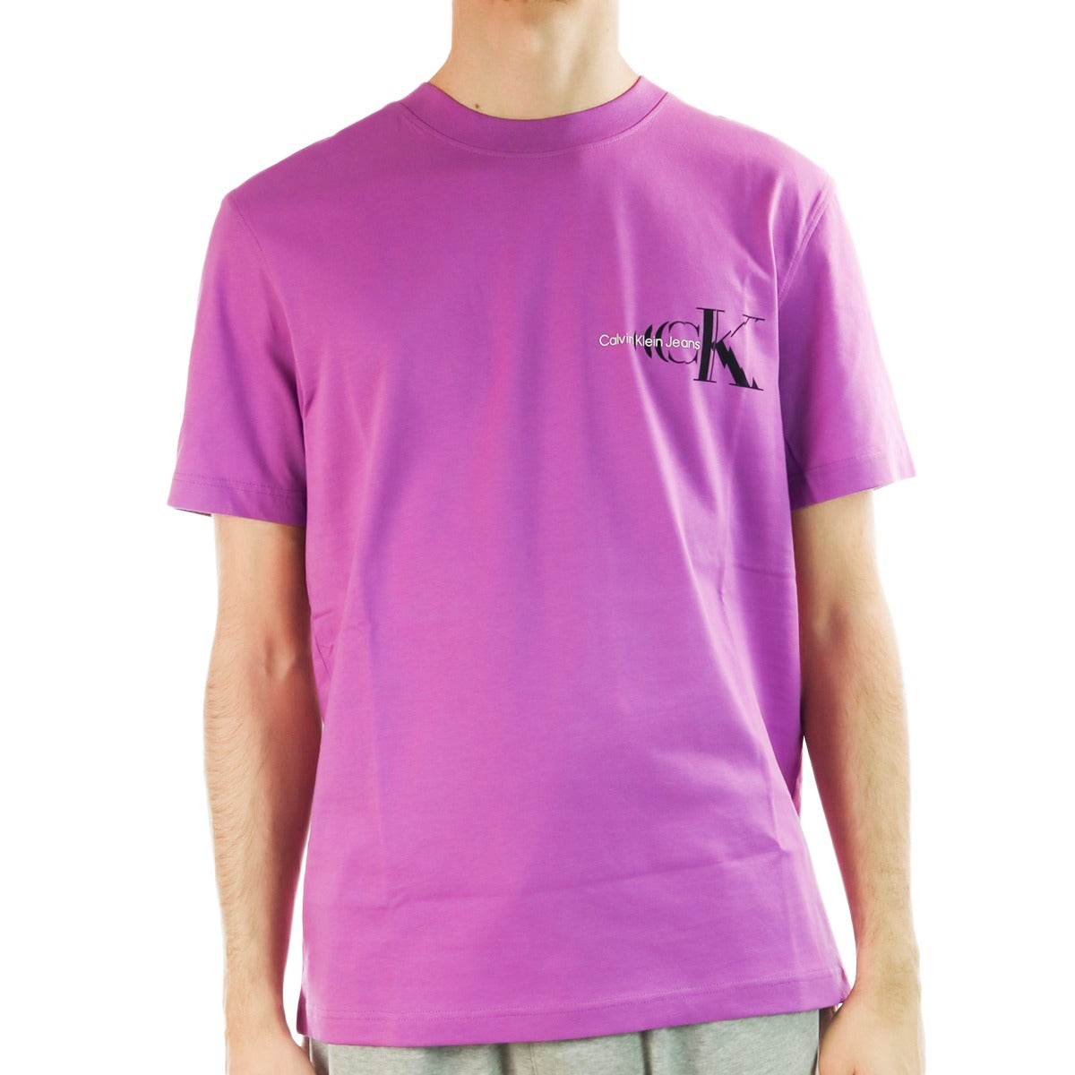 Calvin Klein Glitched Monologo Badge T-Shirt J322632-VDR-