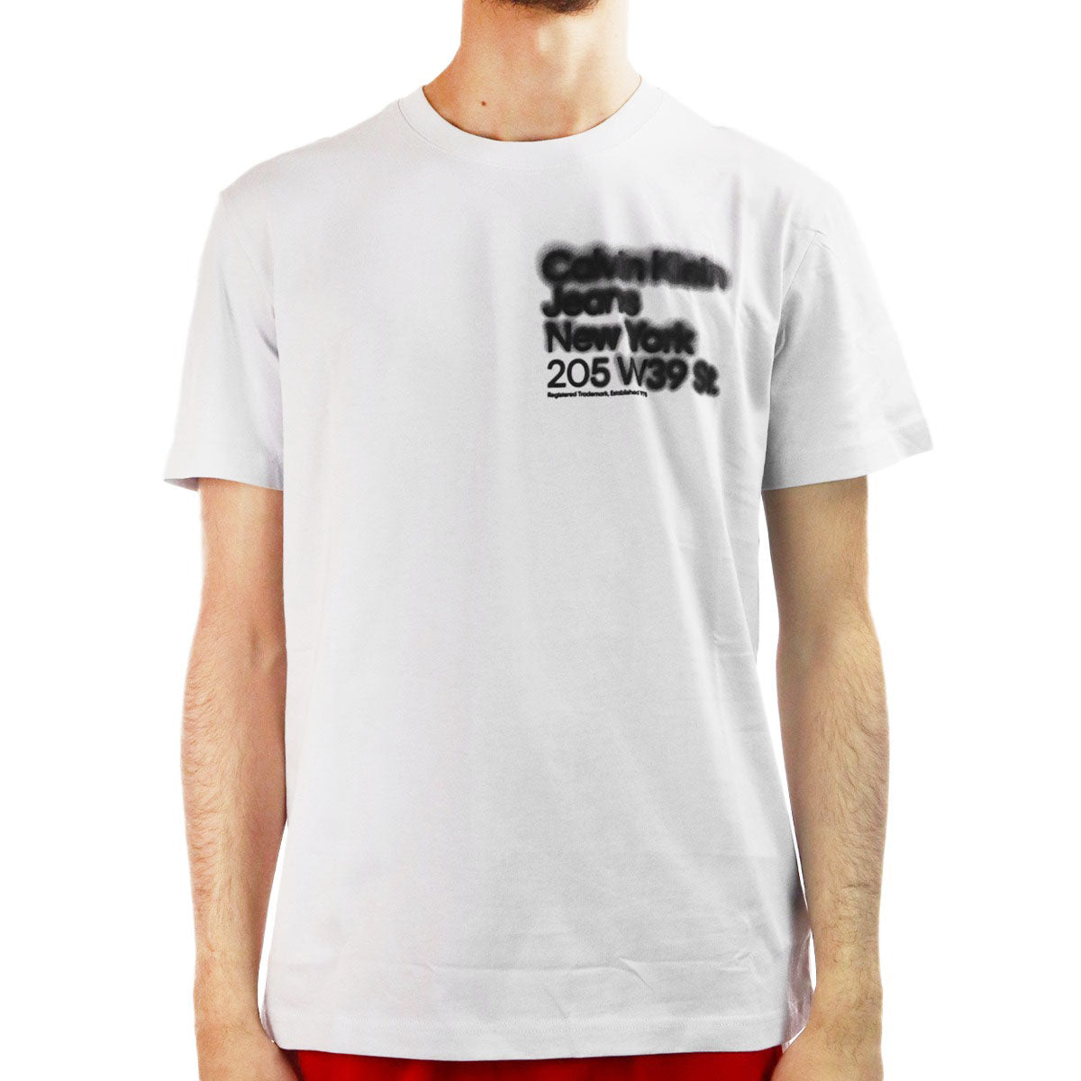 Calvin Klein Blurred Address Logo T-Shirt J322870-PSX-