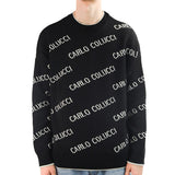 Carlo Colucci Black and White Pullover Sweatshirt C6617-203-