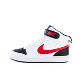 Nike Court Borough Mid 2 (GS) CD7782-110 - weiss-schwarz-rot