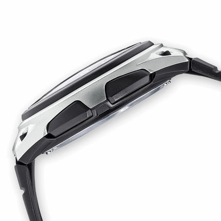 Casio Retro Analog Digital Armband Uhr AW-80-1AVES - schwarz-silber