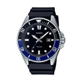 Casio Retro Analog Armband Uhr MDV-107-1A2VEF - schwarz-silber-blau