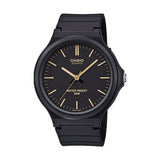 Casio Retro Wrist Watch Analog Armbanduhr MW-240-1E2VEF - schwarz-gold