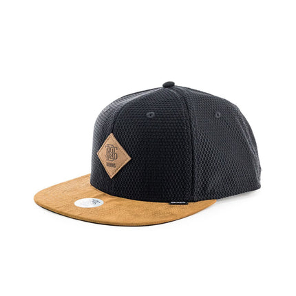 Djinns Honey Knit 6 Panel Snapback Cap HoneyKnitBlack-