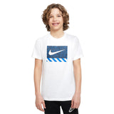 Nike Core Brandmark 2 T-Shirt DO1823-100 - weiss-blau
