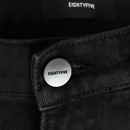 EightyFive Baggy Jeans - Black Washed 85S-410-01-