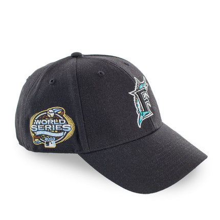 47 Brand Miami Marlins MLB World Series Sure Shot Snapback Cap BCWS-SUMVP28WBP-BK03-OSF-