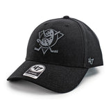 47 Brand Anaheim Ducks NHL MVP Wool Snapback Cap B-MVPSP25WBP-BKG-OSF - schwarz