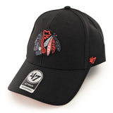 47 Brand Chicago Blackhawks NHL Vintage Sure Shot Snapback Cap HVIN-SUMVP04WBP-BK94 - schwarz-rot