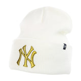 47 Brand New York Yankees MLB Haymaker Metallic Cuff Winter Mütze B-HYMKM17ACE-WHA-OSF-