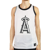 47 Brand Los Angeles Angels MLB Multi Colour Stripe Grafton Tank Top B04PMFIGY584518WW - weiss-schwarz