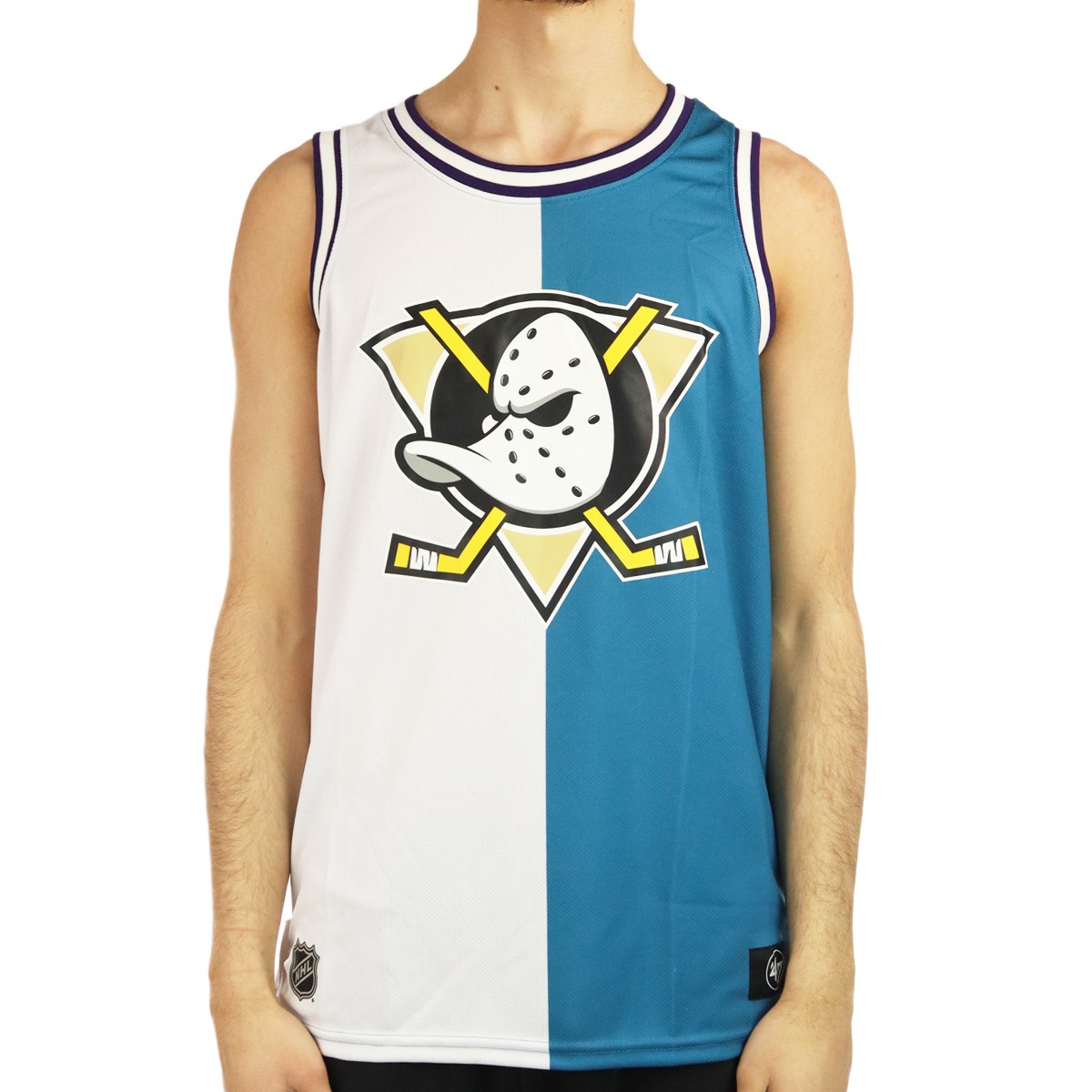 NHL Anaheim Mighty Ducks Shirt Grafton Split Tank Top Mesh Shirt