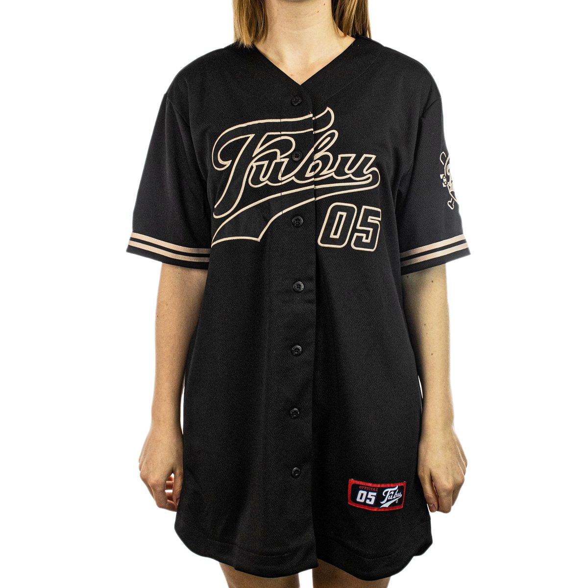 Fubu Varsity Baseball Dress Fashion schwarz-beige Brooklyn Footwear - – Kleid x 61607281