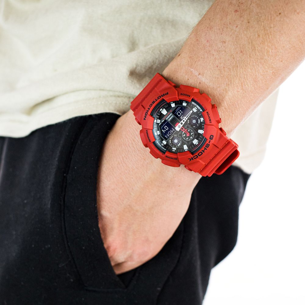 G-Shock Analog Digital Armband Uhr GA-100B-4AER-