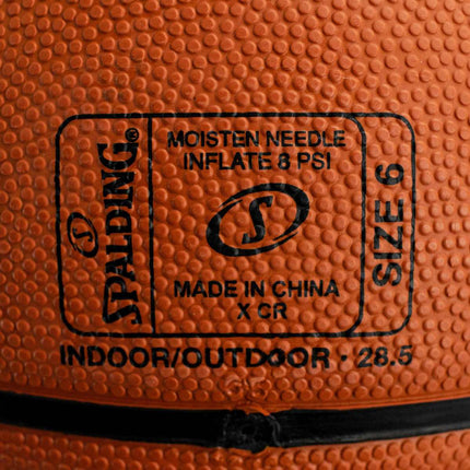 Spalding Silver Series Größe 6 Basketball 84542Z - orange-schwarz-silber
