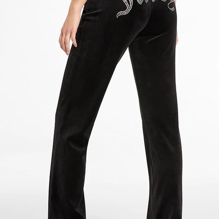 Juicy Couture Velour Track Pant with Diamante Branding Jogging Hose JCAPW045-101-