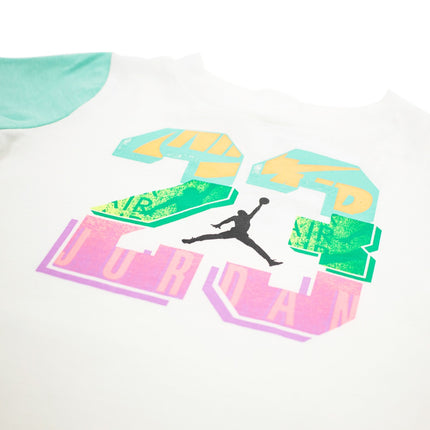 Jordan JDB Geo Flight 23 Romper Strampler 65A598-001 - weiss-türkis