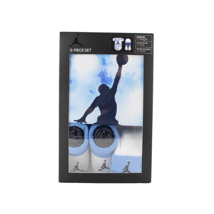 Jordan Tye Dye 3 Teile Strampler Set 6-12 Monate NJ0442-B9F - hellblau