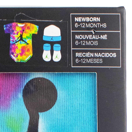 Jordan Tye Dye 3 Teile Strampler Set 6-12 Monate NJ0442-001 - weiss