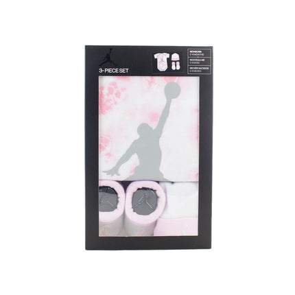 Jordan Tye Dye 3 Teile Strampler Set 0-6 Monate NJ0442-A9Y 0-6Monate - pink
