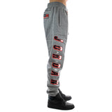 Jordan Sport DNA HBR Fleece Jogging Hose CV2979-091 - grau meliert-rot-schwarz