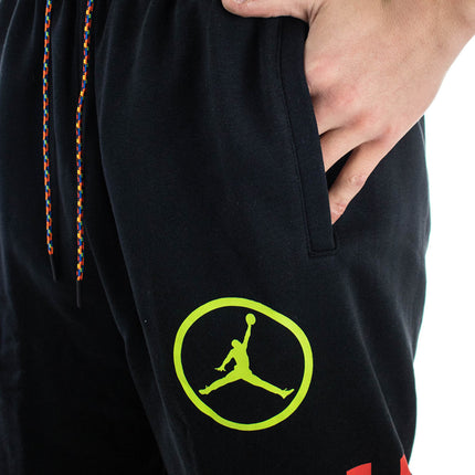 Jordan Sport DNA HBR Fleece Jogging Hose CV2979-010 - schwarz-rot-grün