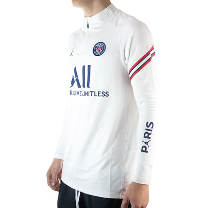 Jordan Paris Saint-Germain Strike Drill Home Dri-Fit Trainings Jacke CW1743-101 - weiss-blau