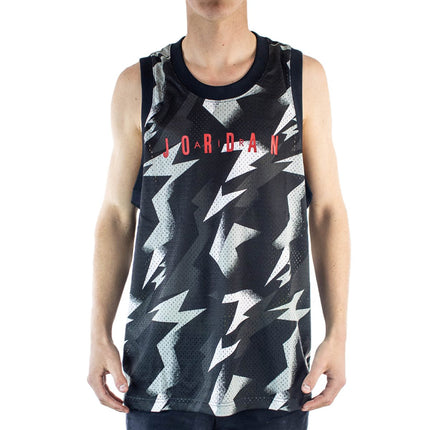 Jordan Jumpman Printed Jersey Trikot CZ4738-010 - schwarz-grau-weiss