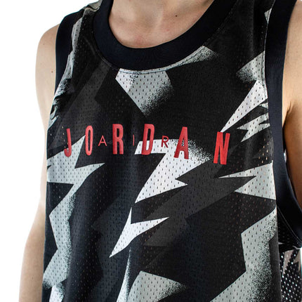 Jordan Jumpman Printed Jersey Trikot CZ4738-010 - schwarz-grau-weiss